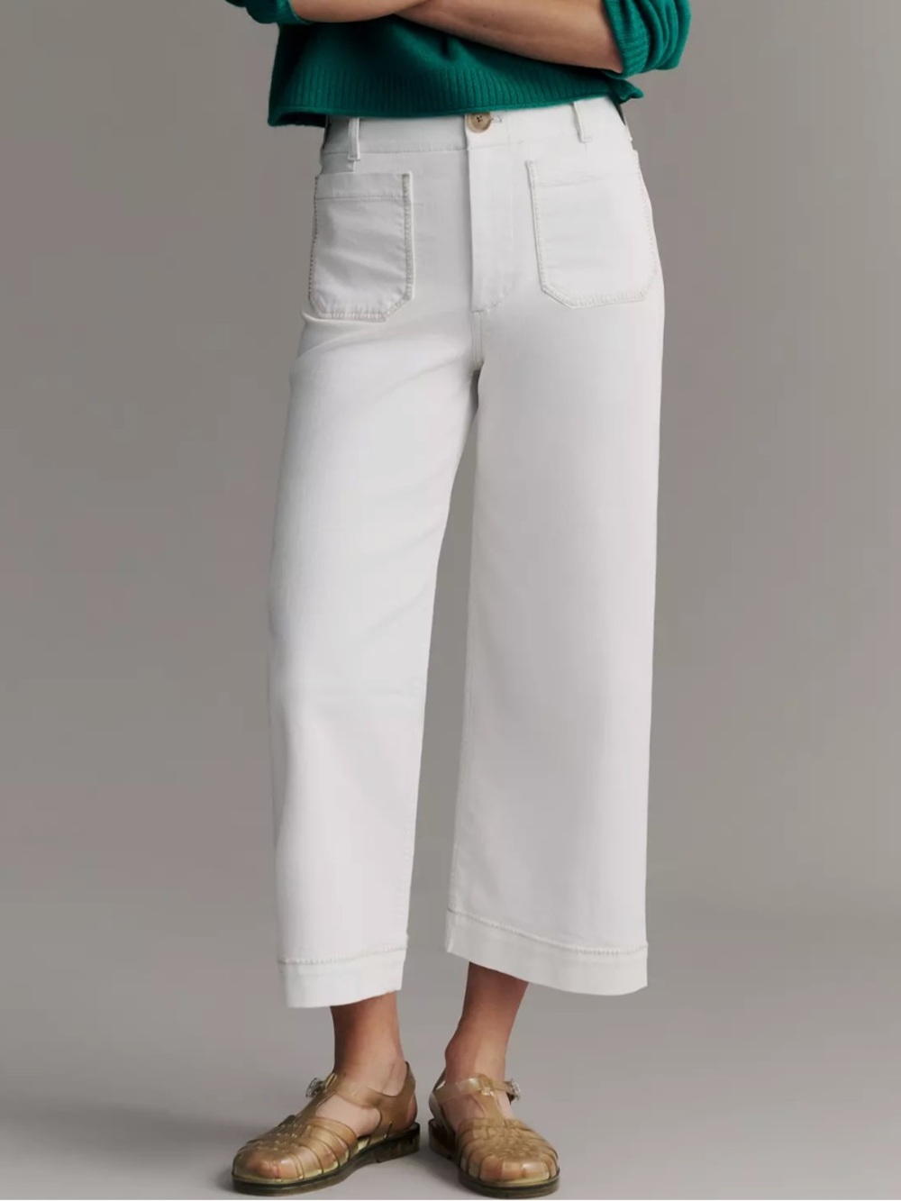 Anthropologie Maeve Colette Wide-Leg Cropped Pants - Picture 7 of 11